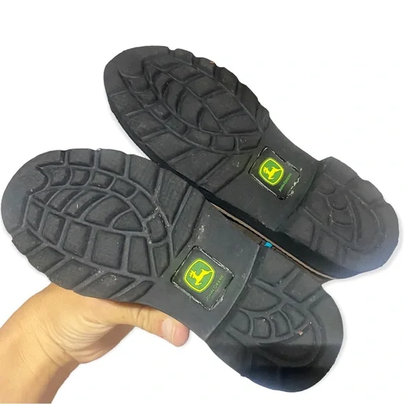 John Deere girls brown blue size 9 cowgirl boots - Picture 5 of 5